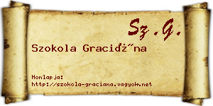 Szokola Graciána névjegykártya